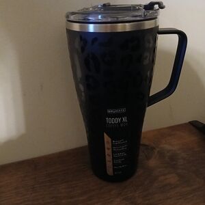 Brumate black onyx leopard print tumbler. 32 ounce. New